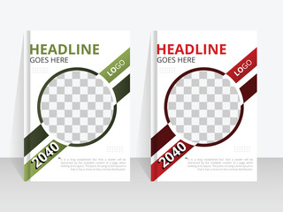 Creative business Book Cover Design Template in A4