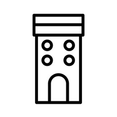 Chart City Building Outline Icon
