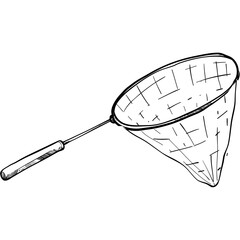 fishing net handdrawn illustration