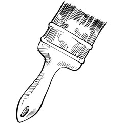 paint brush handdrawn illustration