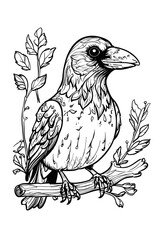 Obraz premium crow song