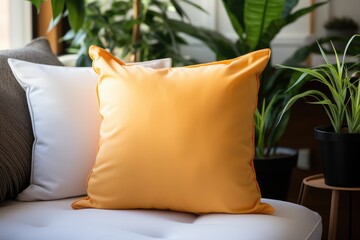 Pillows with space for text. Generative AI