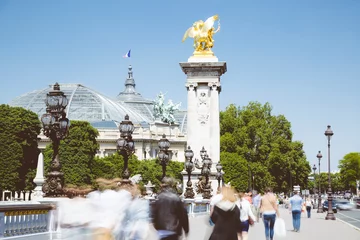 Papier Peint photo autocollant Pont Alexandre III Paris street, Pont Alexandre III 