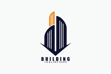 building logo design with creative concept