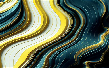 Abstract textured Yellow and blue color mixed Background, Generative Ai