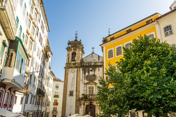 Fototapeta na wymiar View of Praça do Comércio, Coimbra, Portugal