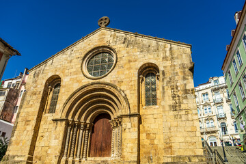 Fototapeta na wymiar Church in Coimbra, Portugal, Igreja de Sao Tiago