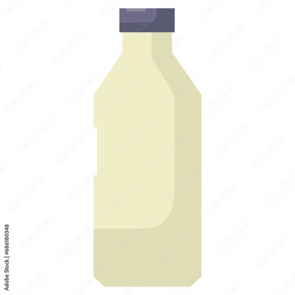 Sticker milk bottle