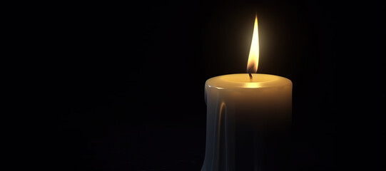 candle in the dark, light, dim 9