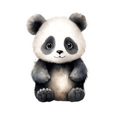 Watercolor Cute Panda, Children's Book