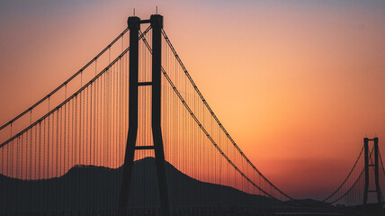 노을 그리고 다리