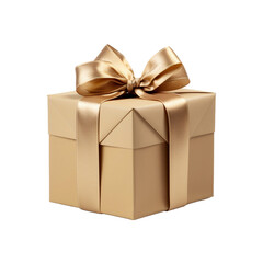 Obraz premium A photo of a wrapped gift isolated on transparent background