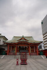 穴守稲荷神社、anamori、神社、穴守、稲荷、羽田、東京、日本、神道、鳥居、青空、鳥居、参拝、初詣、観光、ツアー、奥宮、山、赤、本殿、稲荷山、
