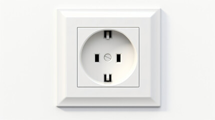White electrical plug