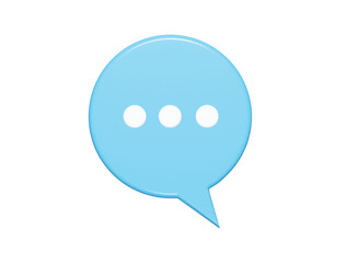 Message icon 3d element render