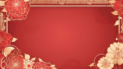 Chinese new year card template with copy space