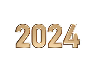 2024 new year text effect element