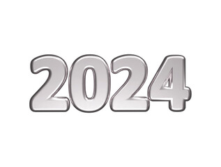 2024 new year text effect element