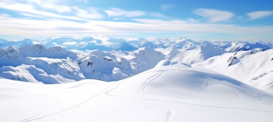 panoramic winter  landscape.