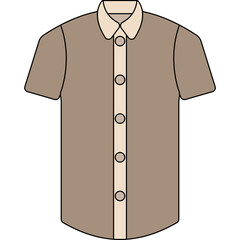 Clothes For Men Flat Color Illustration