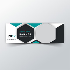Business editable webinar horizontal banner template new design. Modern banner design with black and white background and yellow frame shape. Usable for banner, cover, and header.
