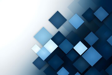Abstract Blue Squares Design Background.