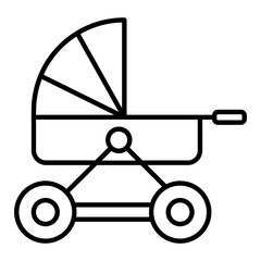 Baby On Stroller Icon