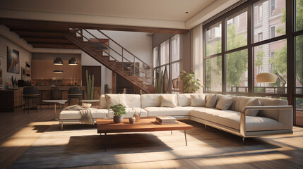 Obraz premium modern living room