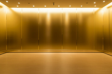 Golden Empty Space. AI generative