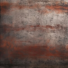 An abstract metal background with brown and dirty paint