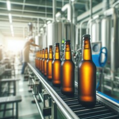 production of beer bottles