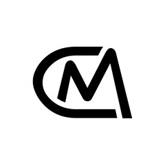 cm capital logo. letter cm capital business for the company