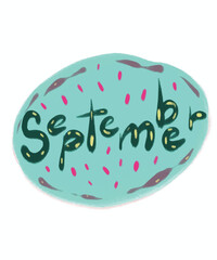 Stamp Christmas Thanksgiving season sticker icons tree plant monthly