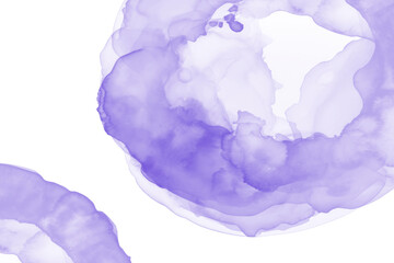 Abstract purple watercolor background, shape, design element. Colorful hand painted texture. abstract splash background