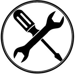 wrench and screwdriver