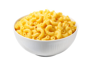 Creamy Macaroni and Cheese, isolated on a transparent or white background