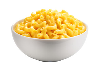 Creamy Macaroni and Cheese, isolated on a transparent or white background