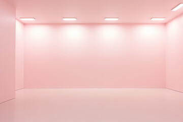 pale pink Empty Space. AI generative