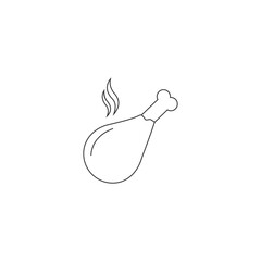 Handphone line icon. Vector illustration flat sign