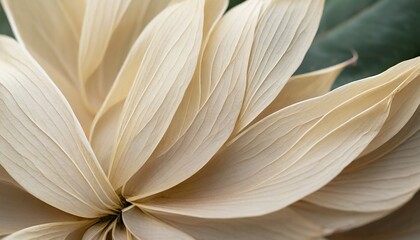 nature abstract of flower petals beige leaves with natural texture as natural background or wallpaper macro texture color aesthetic photo with veins of leaf botanical design