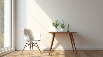 white chair in a room