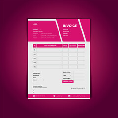 vector minimal invoice template vector design,Invoice minimal design template. bill form business invoice accounting.
