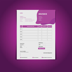 vector minimal invoice template vector design,Invoice minimal design template. bill form business invoice accounting.

