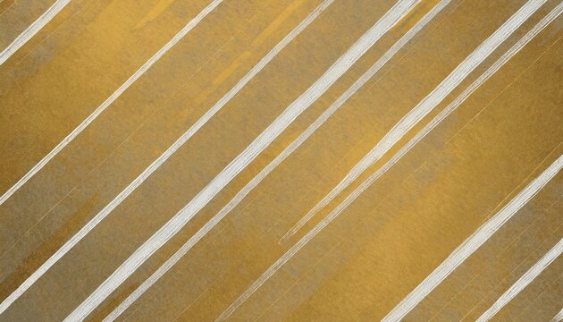 gold background with white stripes in diagonal pattern and faint gray grunge messy texture