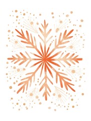 an image of a snowflake with brown color on it,