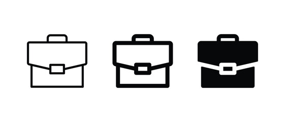 Briefcase icon set vector illustration icon for web, ui, and mobile apps