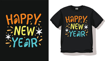 new year unique t shirt design