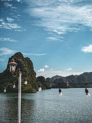 Ha Long Bay landscape in the afternoon