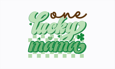 Retro St patrick's Day SVG Design, St patrick's Day Sublimation Design