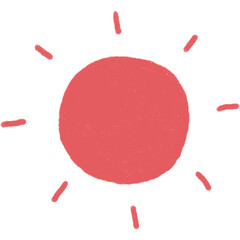 cute sun doodle Cartoon style.
